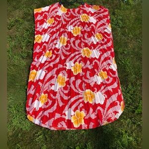 Vintage 70’s Hawaiian Pleated Caftan